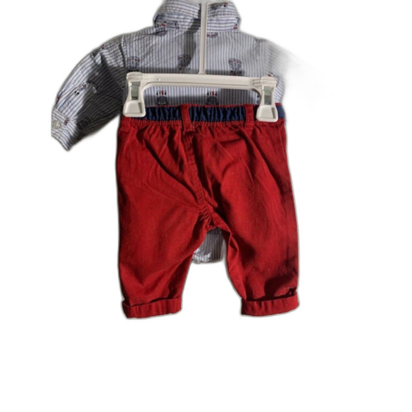 2 Piece Bundle Dress Shirt & Pants 0-3 Months - Picture 3 of 6